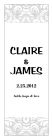 Paisley Vertical Rectangle Wedding Labels 
